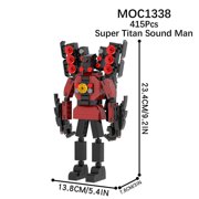 Skibidi Toilet Minifigure Building Blocks Kids Toys-fanceye