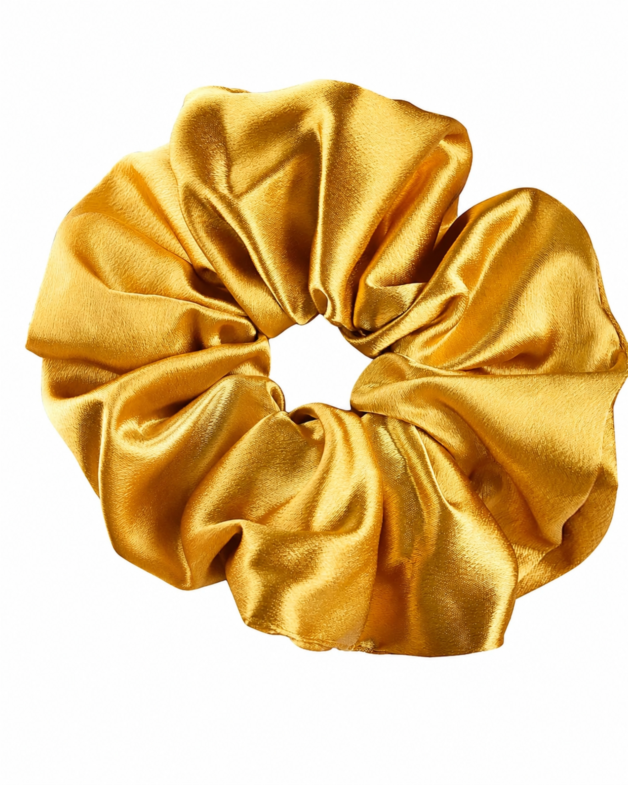 Ensemble Cadeau de 6 Pièces en Satin : Taies D'oreiller, Masque pour les Yeux et Chouchous, Ensemble pour une Sommeil Beauté Swift Home, Or