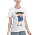 thumbnail image 2 of Women's Basic Short Sleeve T-Shirt Detective Conan Conan, 2 of 6