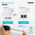 thumbnail image 2 of Biltek Zebra Cordless Window Blinds, Dual Layered Light Filtering Roller Shades, Easy Install Blinds, Indoor Home Decor, Pull-Down Shades for Windows, Light Control for Day & Night, White, 53"W X 72"H, 2 of 7