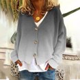 thumbnail image 2 of MeetoTime Women's 2024 Fall Knit Cardigans Open Front Long Sleeve V Neck Button Loose Cardigan Sweaters, 2 of 5