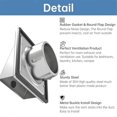 thumbnail image 5 of 6In Dryer Vent Cover Outdoor Wall with Cushioned Non Return Flap, 5 of 5
