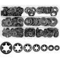 thumbnail image 1 of 340 Pcs Lock Washers Starlock Lock Washers Kit Bearing Fastener M3 M4, 1 of 5
