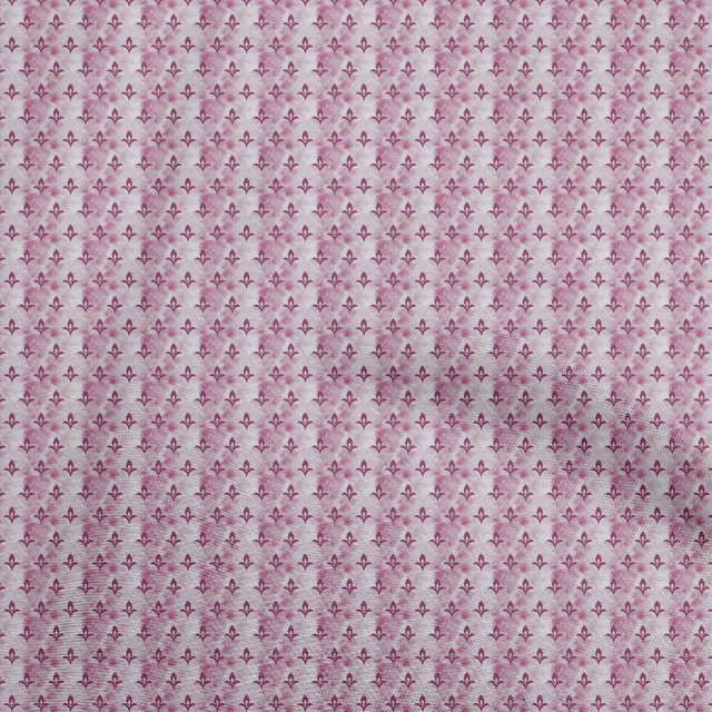 oneOone Coton Tissu Violet Robe Géométrique Asiatique Tissu Imprimé par la Cour 42 Pouces de Large