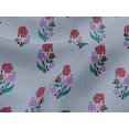 thumbnail image 4 of oneOone Viscose Jersey Fabric Leaves & Floral Block Printed Craft Fabric BTY 60 Inch Wide, 4 of 4