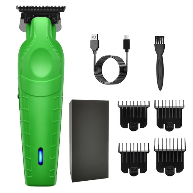 ETHKIA Brightup Beard Trimmer - Rechargeable Grooming Kit for Men - Includes Trimmers for Face, Mustache, & Body (5ml) Green