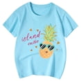 thumbnail image 4 of HNMKIU T-Shirt à Manches Courtes Imprimé Mignon pour Filles - Adorable Haut à Col Rond pour Usage Quotidien et Activités, 4 of 4