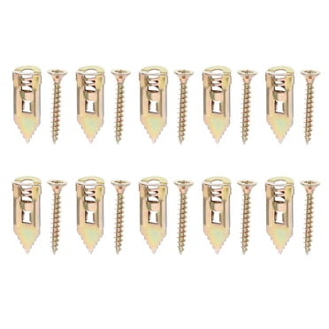 Miangastore Ancrages Robustes pour Cloison Sèche Vis Auto-Taraufantes Métal Antirouille Montage Mural 10 Pcs