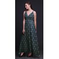 thumbnail image 3 of Bimba Block Printed Women Long Maxi BeachDressStrappy Summer Resort Wear-X-Large, 3 of 5