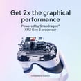 thumbnail image 4 of Refurbished Meta Quest 3S 128GB All-In-One Virtual Reality Headset, Wireless, 2X Graphical Processing Power, 33% More Memory, Dual RGB Color Cameras, White, 4 of 7