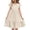 Yellow, variant on LOVZFMLL Dresses Kids Summer Double Layer Ruffle Sleeve Dress 5-14 Years