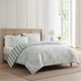 thumbnail image 2 of Martha Stewart Everyday 3-Piece Reversible Valley Floral Cotton Comforter Set, Green, King, 2 of 8