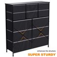 thumbnail image 3 of REAHOME 12 Drawer Steel Frame Bedroom Storage Organizer Dresser, Light Grey, 3 of 7