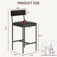 thumbnail image 2 of Dining Set for 2 or 4, Kitchen Table and Chairs for 2 with PU Cushion Chairs, 3/5 Piece Kitchen Table Set for Small Spaces, Apartment, Bar, 2 of 9