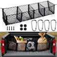 thumbnail image 2 of Filet de Chargement pour Lit de Camion, Forte Capacité Cybertruck 2024, Filet de Chargement pour Lit de Camionnette Compatible avec Cybertruck 2024, Organisateur de Rangement pour Lit de Camion, Trois Poches avec 4 Crochets, 2 of 7