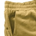 thumbnail image 3 of Plus Size Solid Straight Leg Pants for Women High Waist Comfortable Elastic Drawstring Casual Trousers, 3 of 5