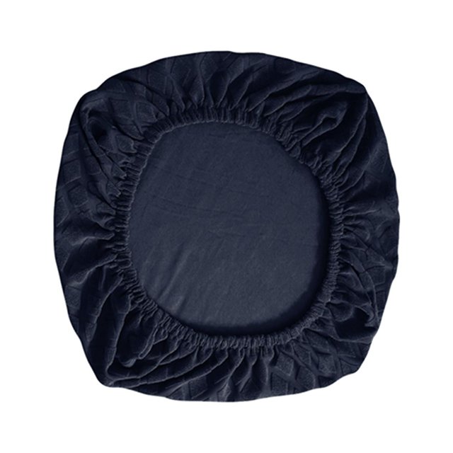 Elastic Computer Chair Slipcovers ,Stretchable Universal Comfort Rotating Chair Dark Blue