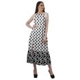 thumbnail image 2 of Moomaya Robe Imprimée Femme Fête Mariage Tenue de Fête Col Licou Robe Maxi en Rayonne, 2 of 4