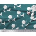 thumbnail image 2 of Soimoi Rayon Fabric Bamboo Tree,Moon & Stork Bird Print Fabric by The Yard 42 Inch Wide, 2 of 3