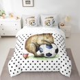 thumbnail image 2 of YST , Ensemble de Douillette, Mignon Capybara Lit en Sac, 7 Pcs, Dessin Animé, Brun, Format Simple, 2 of 5