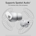 thumbnail image 2 of Écouteurs-boutons True Wireless à Réduction de Bruit Restored Beats Studio - Bluetooth Classe 1, 8 Heures d'Écoute, Résistants à la Sueur, Microphone Intégré - (Blanc), 2 of 8