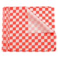 thumbnail image 1 of Uxcell 200Pcs Square Checkered Pattern Wax Paper Sheets 7" x 7" Red, 1 of 7