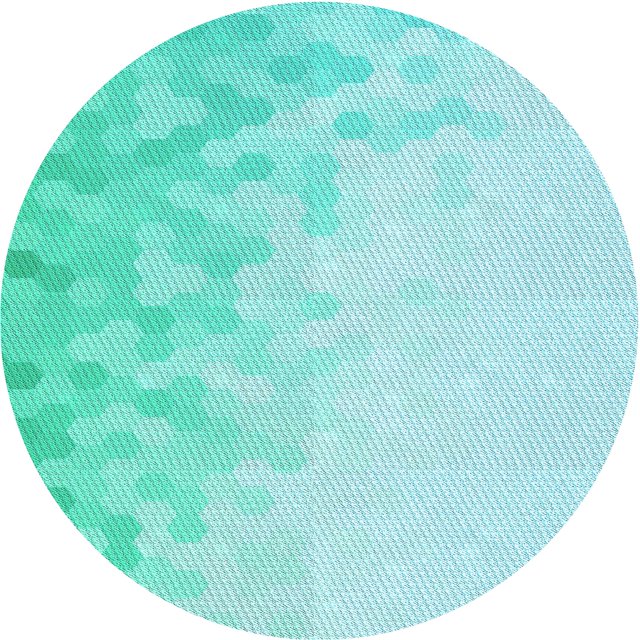 Ahgly Company Tapis Rond Lavable en Machine Intérieur Transitionnel Bleu Diamant Bleu, 3 Pieds Rond
