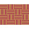 thumbnail image 1 of Ahgly Company Tapis d'Intérieur Rectangulaire Transitionnel Jaune Lavable à la Machine, 6 Pieds x 9 Pieds, 1 of 7