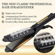 WIFKLSIIPG Ceramic Tourmaline Ionic Flat Iron Hair Straightener Professional Glider PLUG