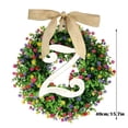 thumbnail image 2 of 1PC Unique Last Name Year Round Front Door Wreath With Bow Welcome Mini for Cabinets Small Grapevine Wreath Christmas for Outdoors Lit Wreath Lighted Wreaths for Outdoors Battery Operated, 2 of 3