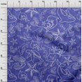 thumbnail image 3 of oneOone Cotton Poplin Medium Blue Fabric Sea Craft Projects Decor Fabric Printed By The Yard 56 Inch Wide, 3 of 4