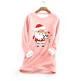 thumbnail image 1 of Meichang Sweatshirts en Polaire pour Femmes Grande Taille Noël Graphique Col Rond Sweat-Shirt Hiver Chaud Doublé Sherpa, 1 of 2