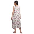 thumbnail image 3 of Moomaya Robe de Nuit d'Allaitement à Col Rond Imprimée pour Femmes en Coton, 3 of 5