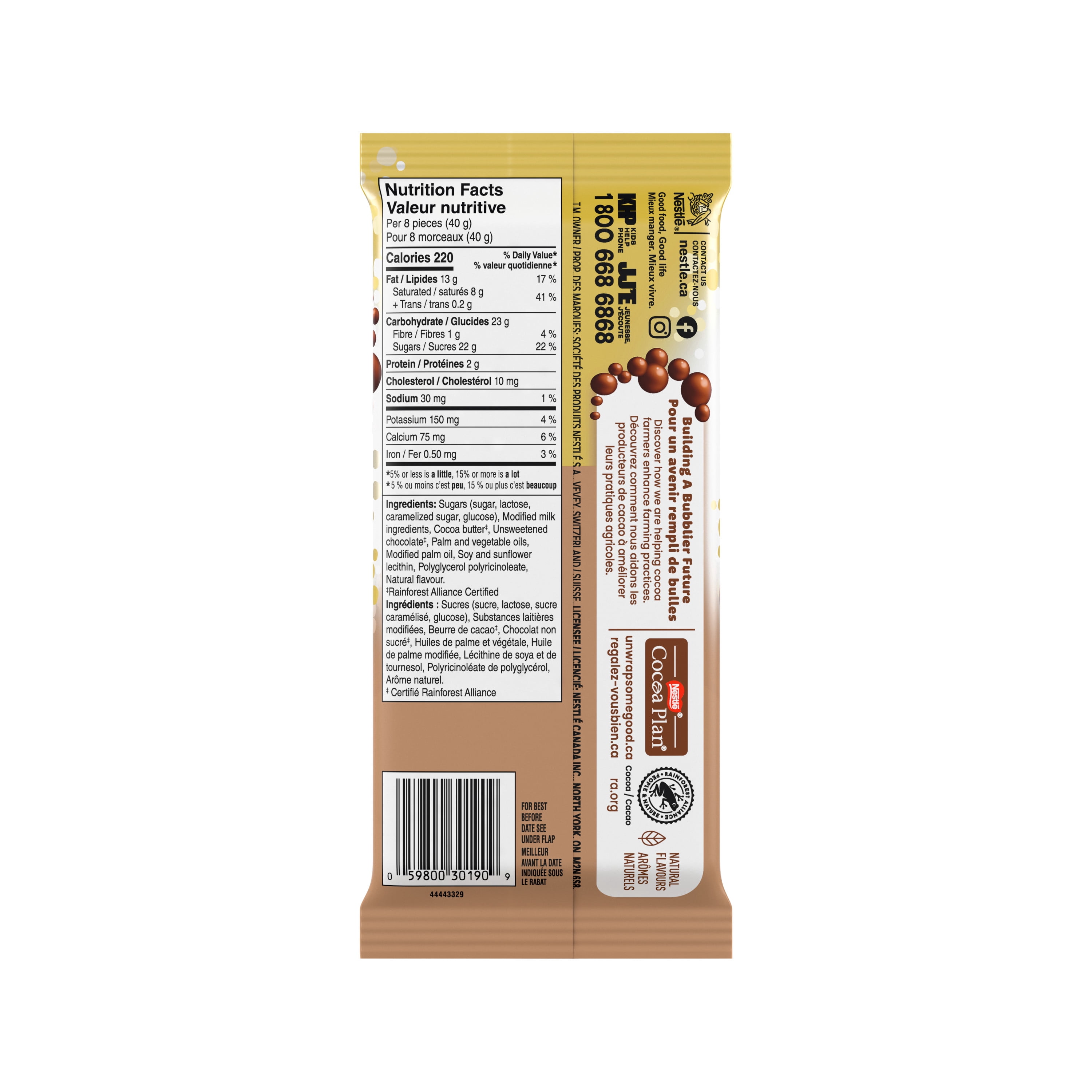 AERO Tiramisu Milk Chocolate Bar