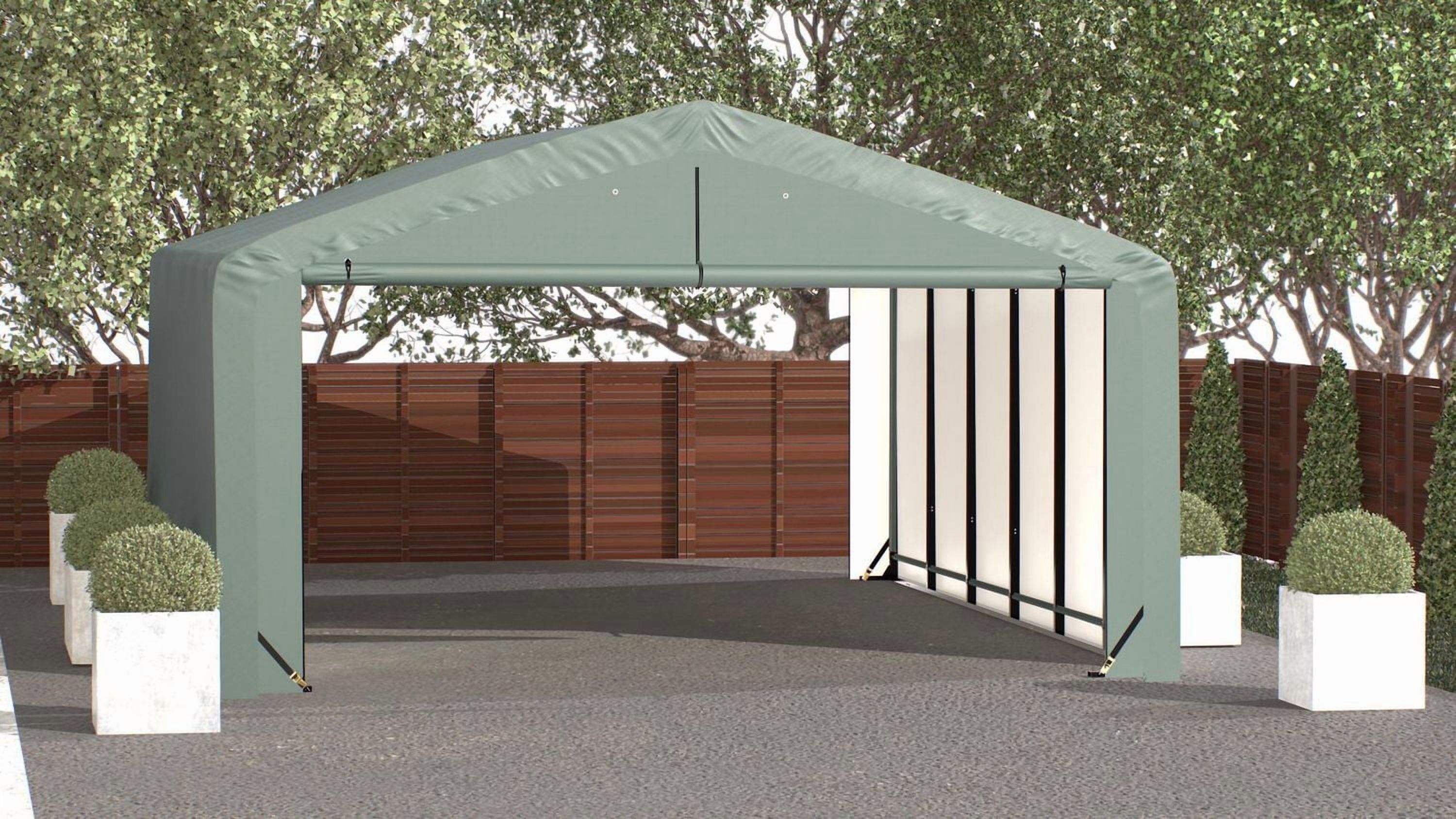 Garage ShelterTube classé vent/neige 20x27x10 Vrt