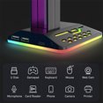 thumbnail image 4 of EGNMCR Support de Casque de Jeu RGB, Support de Casque avec 2 Ports de Chargement USB, Support de Casque de Jeu de Bureau avec Base en Caoutchouc, Cadeau, 4 of 9