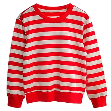 Gubotare Boys Sweatshirts Cute Shirts Clothes Kids Pullover Hoodie Toddler Long Sleeve Cotton Sweatshirt Sweater Boy Sports Sweatshirt (Red,2-3 Years)
