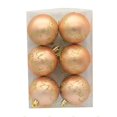 thumbnail image 1 of 6Pcs Christmas Balls Festive Exquisite Decorative Glittery  Tree Letter Color Painted Balls Decor for Christmas, 1 of 8
