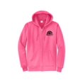 thumbnail image 1 of Gravity Outdoor Co. Zip-Up Hoodie - Neon Pink - Black Logo - Medium, 1 of 2