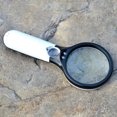 thumbnail image 3 of IROINID 45X Handheld 3 LED Light Magnifier For Reading Magnifying Glass Lens Jewelry, 3 of 5