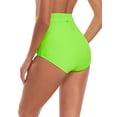 thumbnail image 4 of RELLECIGA Women's High Waisted Ruched Bikini Bottom, 4 of 8