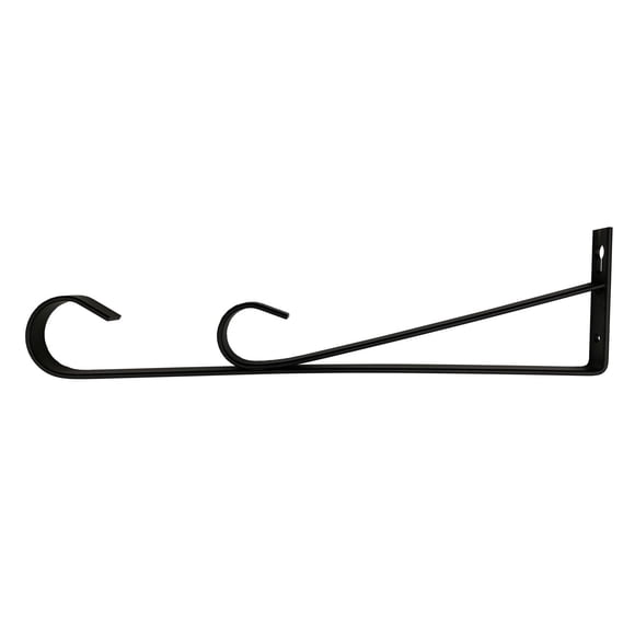 12in Black Metal Hanging Bracket(Brand:Expert Gardener)