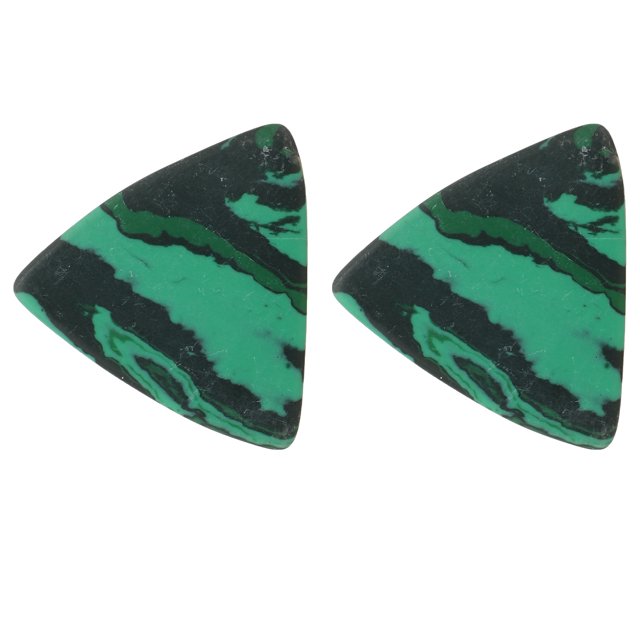 2 Pcs Pics d'Entraînement de Guitare Pics de Basses Pics de Guitare Portables Simples Garde-Doigts (Vert)