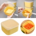 thumbnail image 1 of Cheese Slice Organizer Space Saving Stackable Practical Airtight Clear Glass Containers with Lids Soup Containers Food Organizer Storage Containers Food Storage Container Set Organization And Storage, 1 of 3