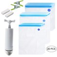 thumbnail image 2 of Vacuum Seal Bag Reusable Zippered Hand-pump Food Saver Container Pouch, 2 of 9