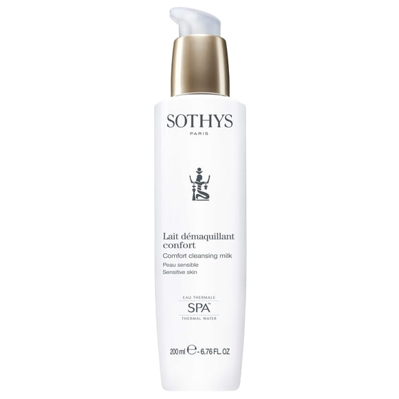 SOTHYS Lait Nettoyant Confort / Nettoyant Doux pour le Visage / Démaquillant Quotidien pour Peau Sensible