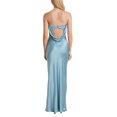 thumbnail image 2 of Faithtur Nouvelle Mode Femmes Robe Sans Manches Couleur Unie Bustier Élégant une Pièce, Robe de Banquet de Mariage Cocktail, 2 of 7