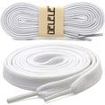 thumbnail image 2 of Solid Flat Shoelaces Hollow Thick Athletic Shoe Laces Strings 2 Pair, 2 of 7
