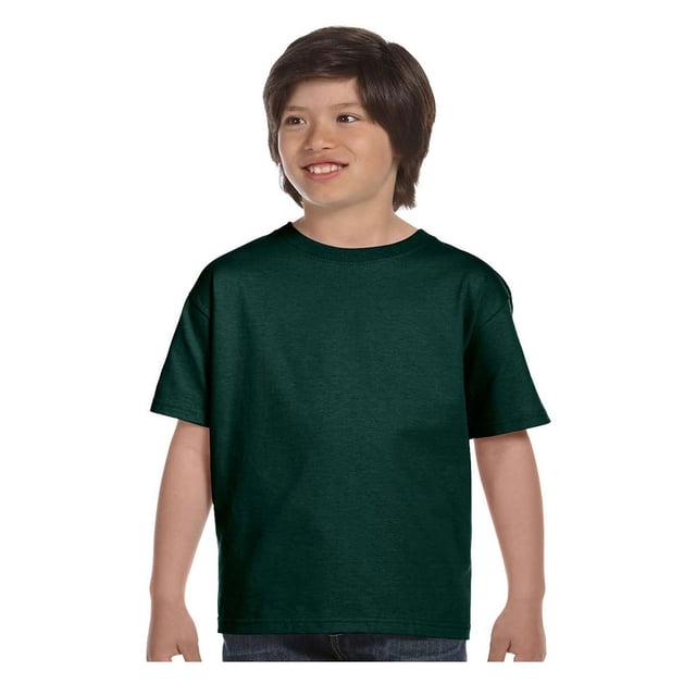 Hanes T-Shirt à Manches Courtes Comfortsoft pour Jeunes, Style 5480