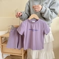 thumbnail image 2 of Chemises pour Filles Enfants Imprimé Ample Garçon Fille Poches Shorts Manches Courtes Col Rond Blouses Ensembles T-shirt, 2 of 3